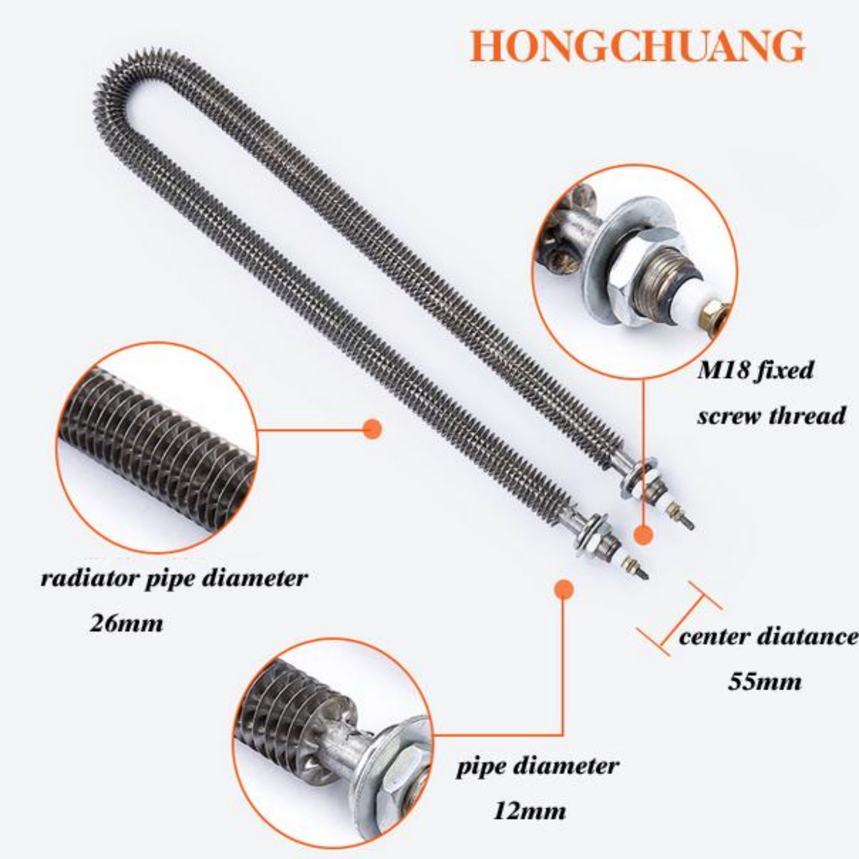 Picture of  Finned Tubular Heater U Type Air Heating Element